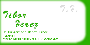 tibor hercz business card